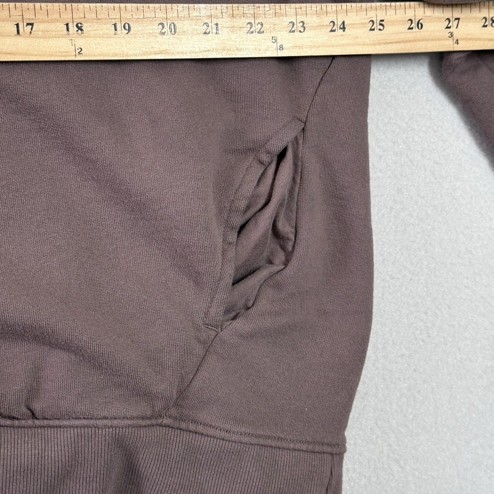 PACT Sweatshirt Women XL Organic Cotton Quarter 1/4 Zip Relaxed Pullover Pockets - Picture 11 of 13